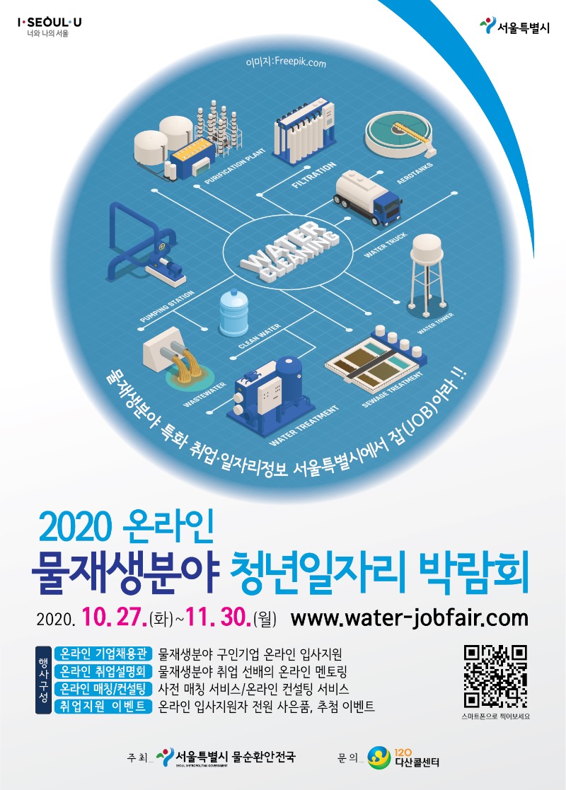 2020 온라인 물재생분야 청년일자리 박람회 - 포스터.jpg