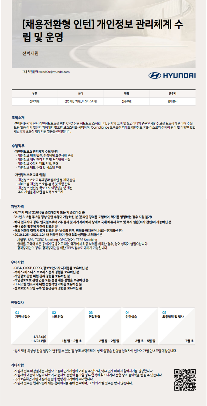 [채용전환형 인턴] 개인정보 관리체계 수립 및 운영_채용공고.png