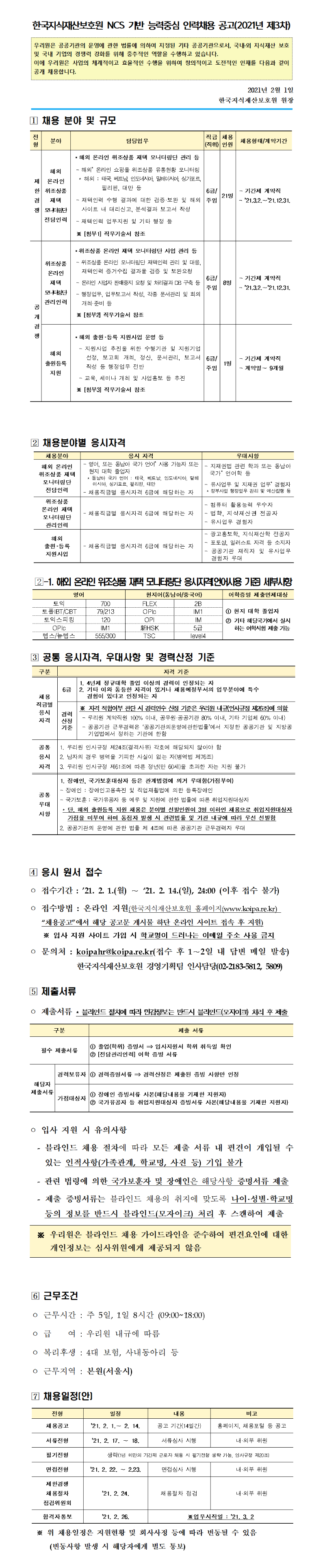 [한국지식재산보호원] 채용공고 내용.png