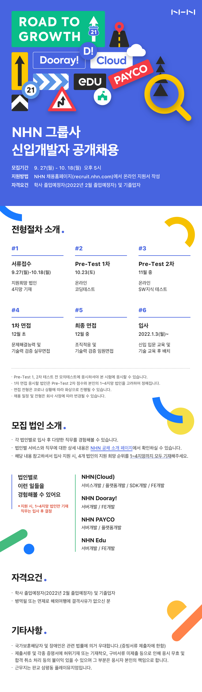 1. 2021 NHN 그룹사 신입 개발자 공개 채용 포스터.png