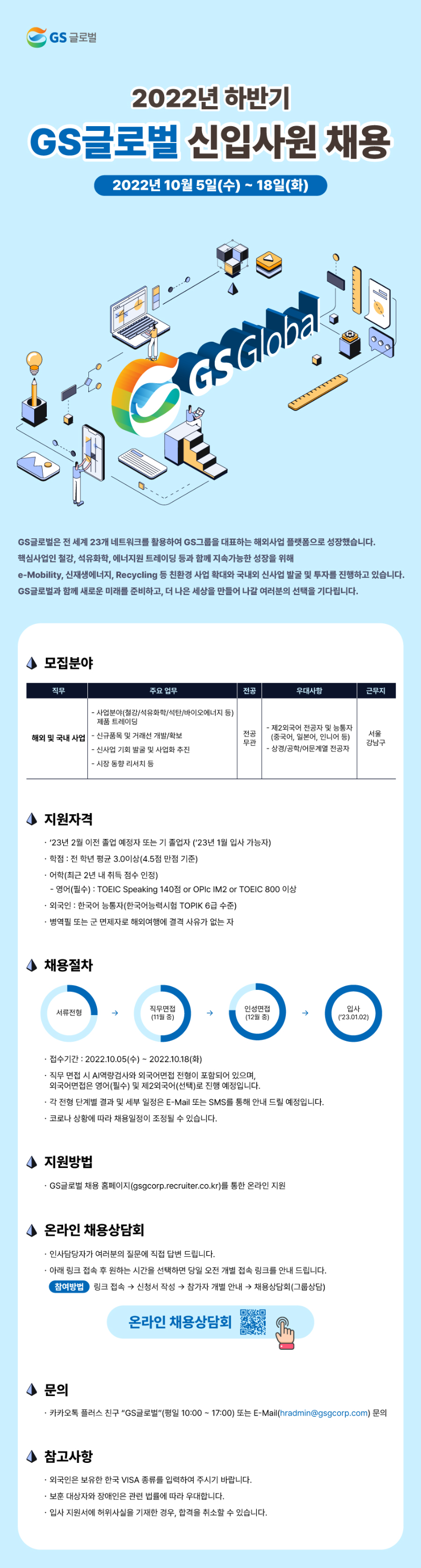 GS글로벌 2022년 하반기 GS글로벌 신입사원 채용 공고 이미지.png