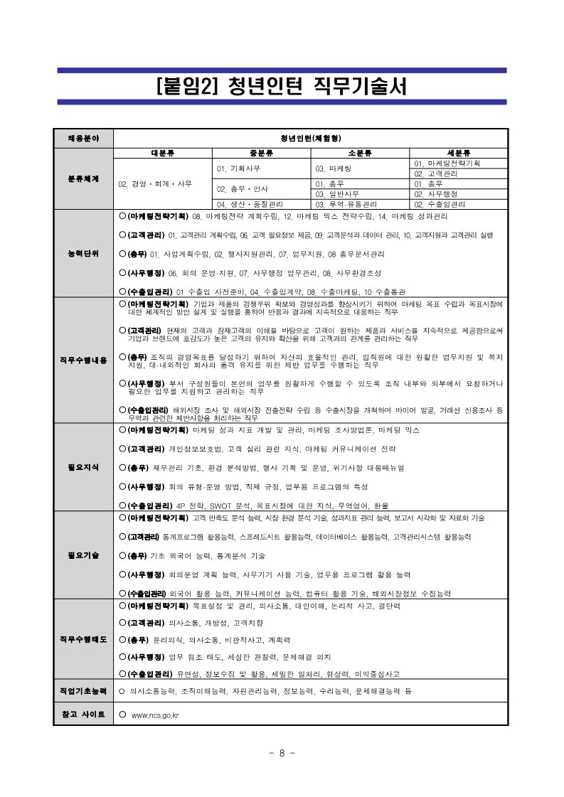 1. 2023년 3기 KOTRA 체험형 청년인턴 모집 공고 및 직무기술서_8.jpg