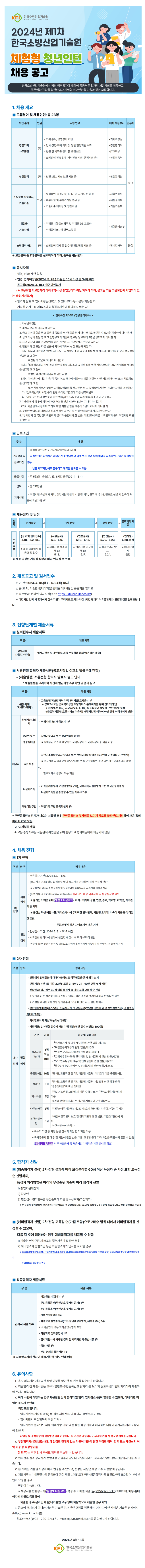 커리어_4년(홈페이지 게시용) 추천채용공고_240423 한국소방산업기술원_v.0.1.png