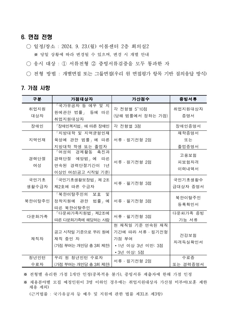 붙임 [제2024-96호] 2024년도 제5차 우선구매지원부 우선구매심사팀 사회형평적(장애인) 청년인턴 채용 공고_4.jpg