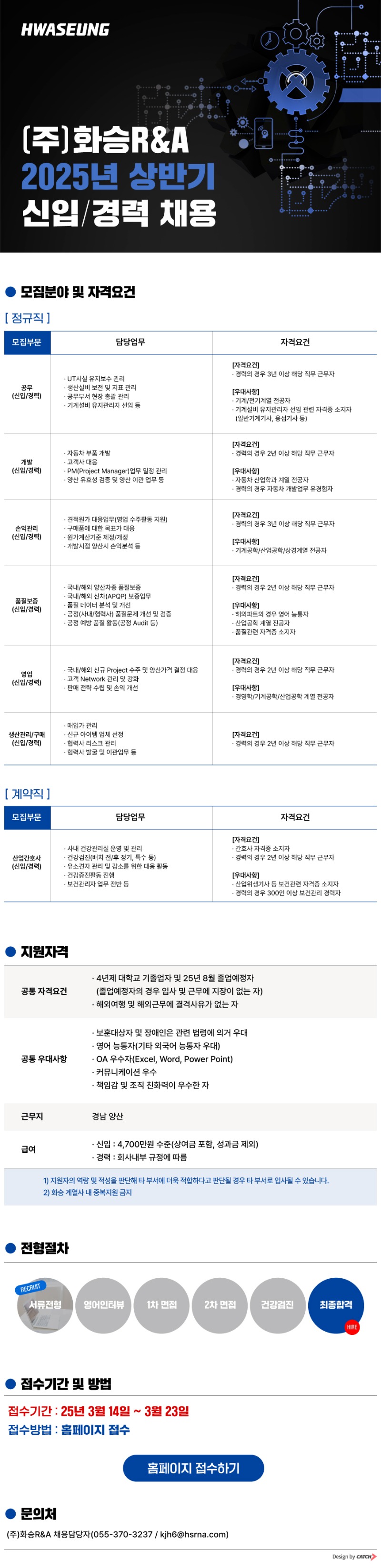 [화승알앤에이] 2025년 상반기 신입경력 채용.jpg
