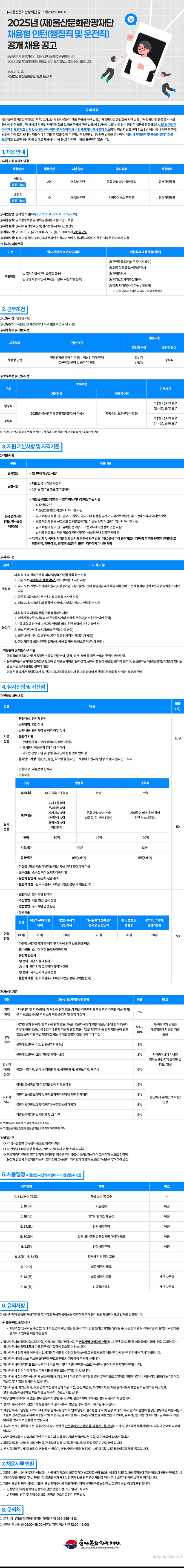 2025년 (재)울산문화관광재단 채용형 인턴 공개 채용 공고문_최종.jpg