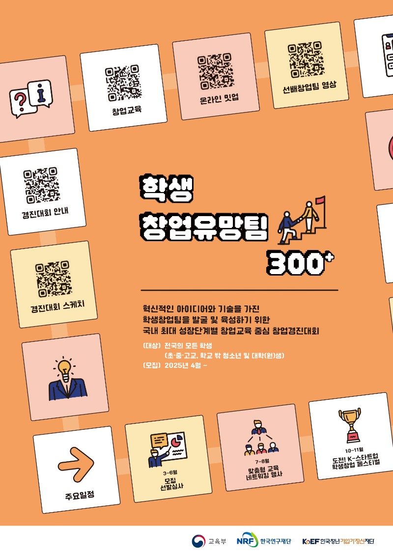붙임2. 2025 학생 창업유망팀 300+ 홍보 포스터.jpg