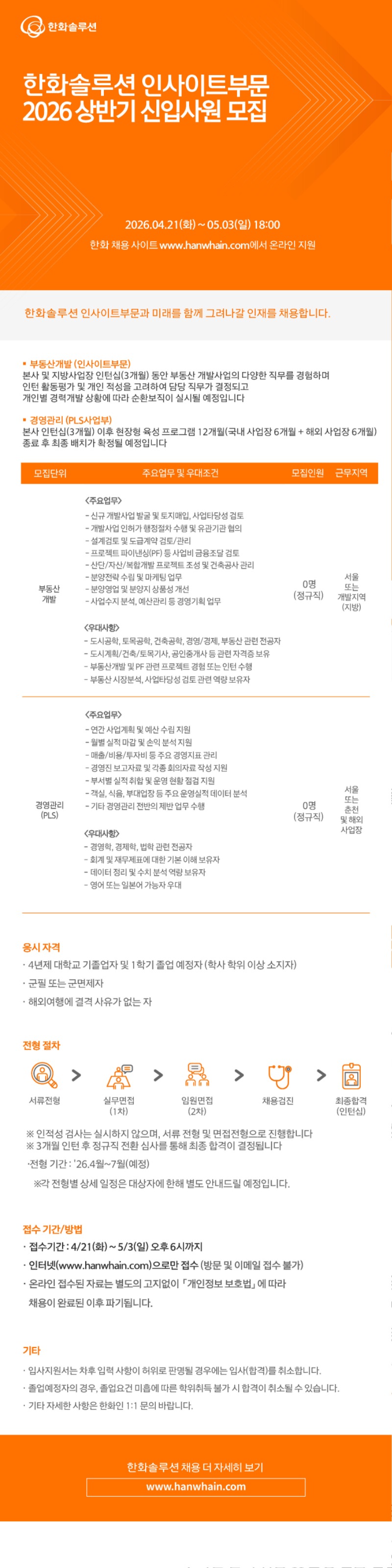 26년 한화솔루션 인사이트부문 상반기 신입사원 모집.jpg