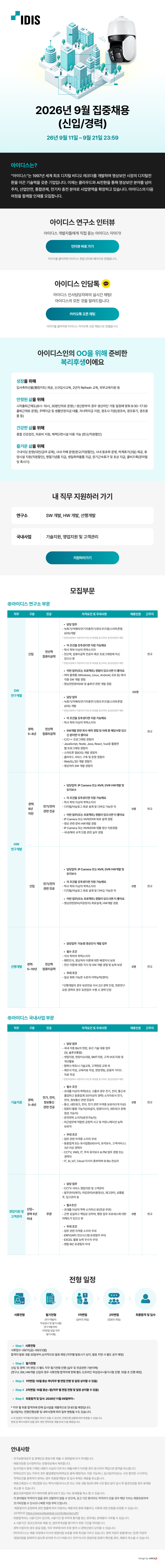 [아이디스] 2026년 9월 집중 채용 (신입 경력).png