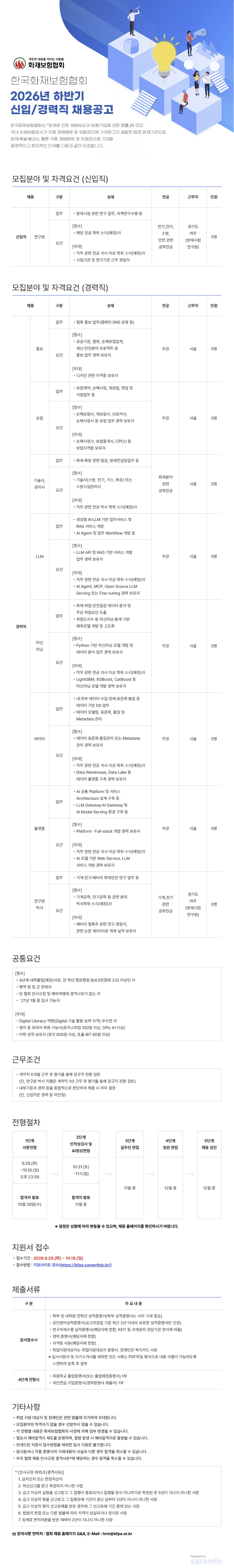 한국화재보험협회_2026년 하반기 신입경력직 채용_공고문.png
