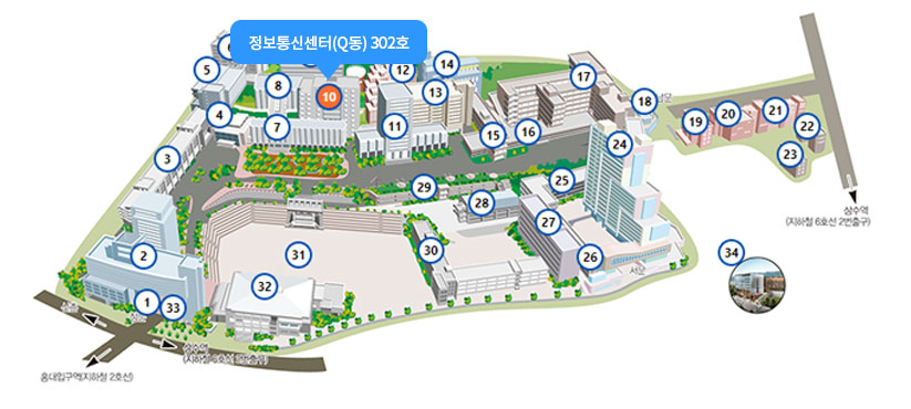 서울캠퍼스 - 정보통신센터(Q동) 302호